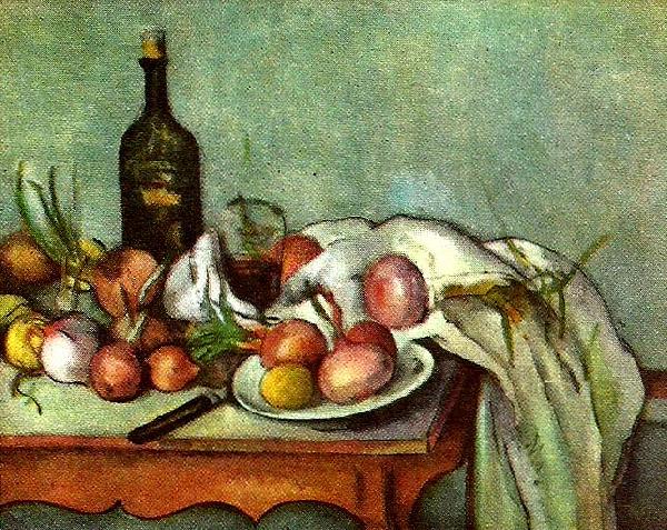 Paul Cezanne stilleben med lokar oil painting image